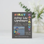 Postale Carte d'invitation Upshern Upshernish Upsherin (Debout devant)