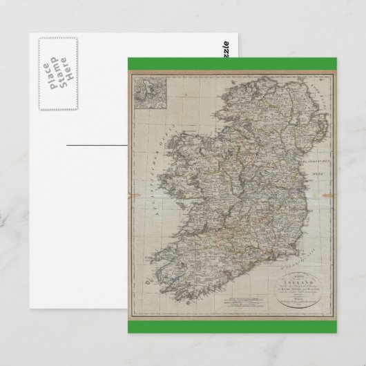 Postale Carte d'Irlande 1804 (Devant / Derrière)