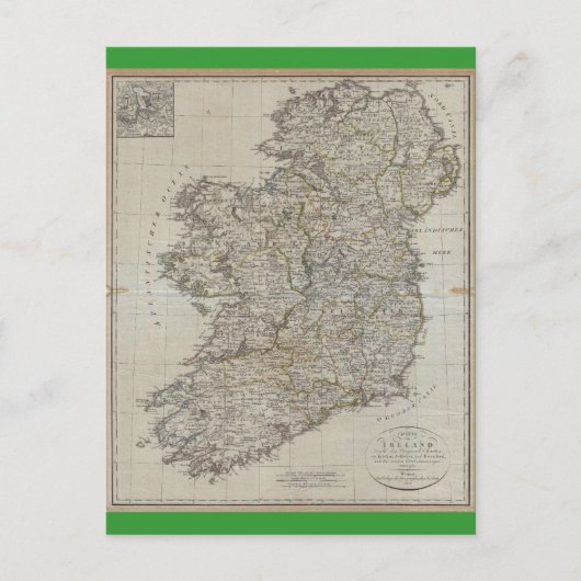 Postale Carte d'Irlande 1804 (Devant)