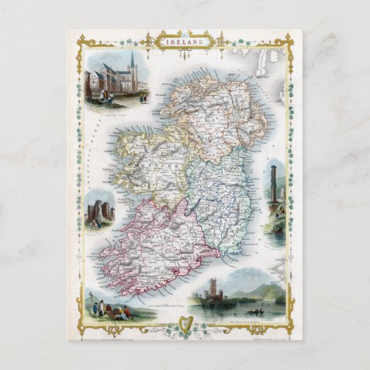 Postale Carte d'Irlande 1851 (Devant)