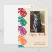 Postale Carte Diwali (Devant / Derrière)