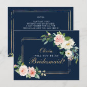 Postale Carte d'offre de la carte d'aide d'État Blue Gold  (Devant / Derrière)