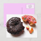 Postale Carte Donuts (Devant / Derrière)