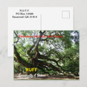 Postale Carte d'organisation RUFF (Devant / Derrière)