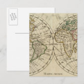 Postale Carte Double hémisphère (Devant / Derrière)