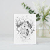 Postale Carte Douces retrouvailles (Debout devant)