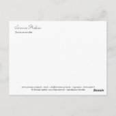 Postale Carte Douces retrouvailles (Dos)