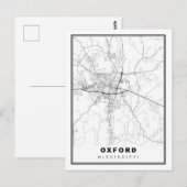 Postale Carte d'Oxford (Devant / Derrière)