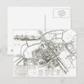 Postale Carte d'Oxford, 1643 (Devant / Derrière)