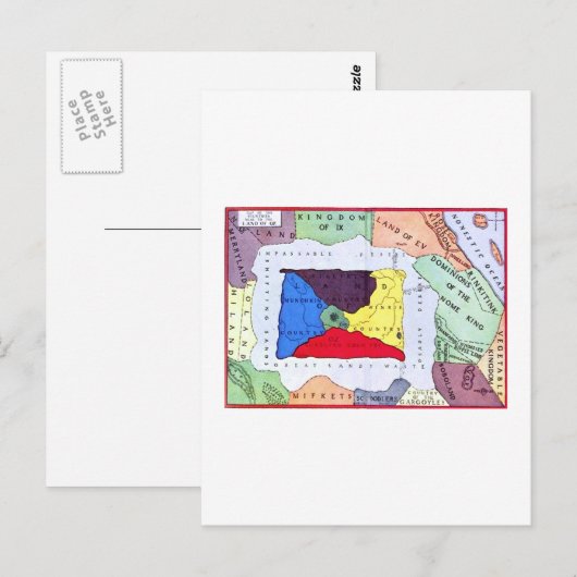 Postale Carte D'Oz (Devant / Derrière)