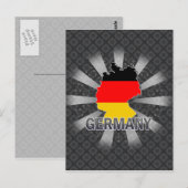 Postale Carte Drapeau Allemagne 2.0 (Devant / Derrière)