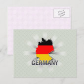 Postale Carte Drapeau Allemagne 2.0 (Devant / Derrière)
