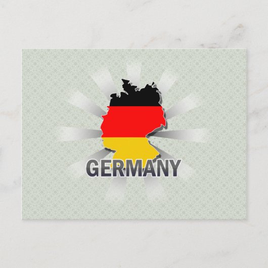 Postale Carte Drapeau Allemagne 2.0 (Devant)
