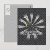 Postale Carte Drapeau Bahamas 2.0 (Devant / Derrière)