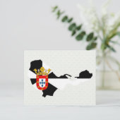Postale Carte Drapeau de Ceuta pleine taille (Debout devant)