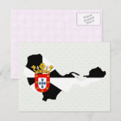 Postale Carte Drapeau de Ceuta pleine taille (Devant / Derrière)