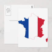 Postale Carte Drapeau France FR (Devant / Derrière)