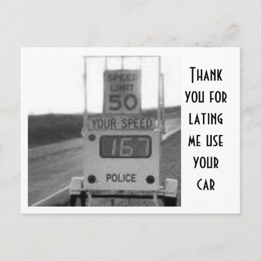Postale carte drôle (Devant)