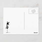 Postale Carte Drôle Cheval & Vache (Dos)