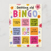 Postale Carte drôle d'anniversaire illustrée humoristique  (Devant)