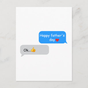 Postale Carte drôle de la fête des pères pour papa – Carte