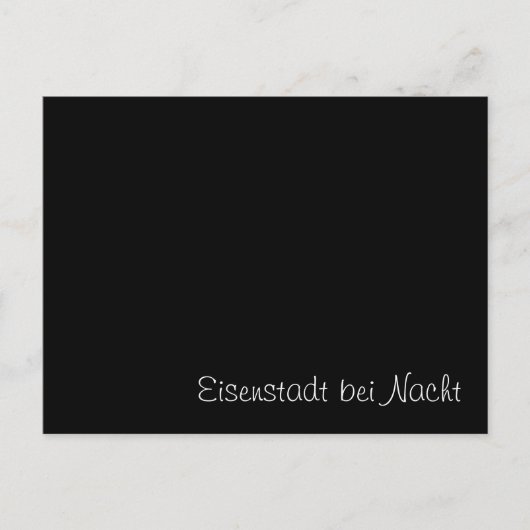 Postale Carte drôle "Eisenstadt bei Nacht" (Devant)