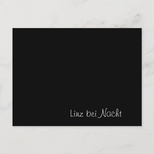 Postale Carte drôle "Linz bei Nacht" (Devant)