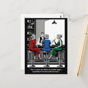 Postale Carte drôle "On n'est jamais trop vieux pour de no