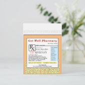 Postale Carte drôle pour un prompt rétablissement (Debout devant)