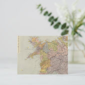 Postale Carte du bassin hydrographique Angleterre, Pays de (Debout devant)