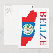 Postale Carte Du Belize (Devant / Derrière)
