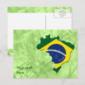 Postale Carte du Brésil (Devant / Derrière)