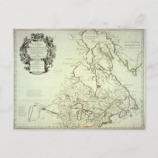 Postale Carte du Canada (Devant)