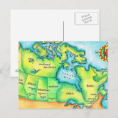 Postale Carte du Canada (Devant / Derrière)