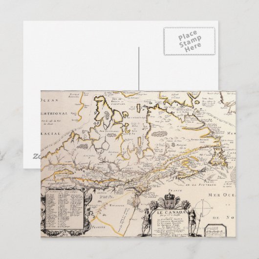 Postale Carte du Canada (Devant / Derrière)