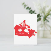 Postale Carte Du Canada (Debout devant)