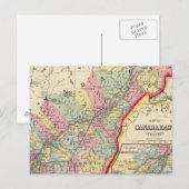 Postale Carte Du Canada Est Dans Les Comtés (Devant / Derrière)