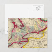 Postale Carte Du Canada Ouest Dans Les Comtés (Devant / Derrière)