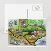 Postale Carte du Cedar Park TEXAS (Devant / Derrière)