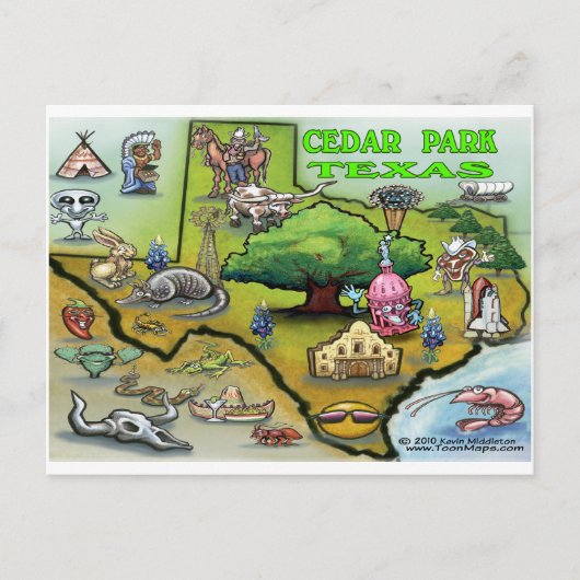 Postale Carte du Cedar Park TEXAS (Devant)