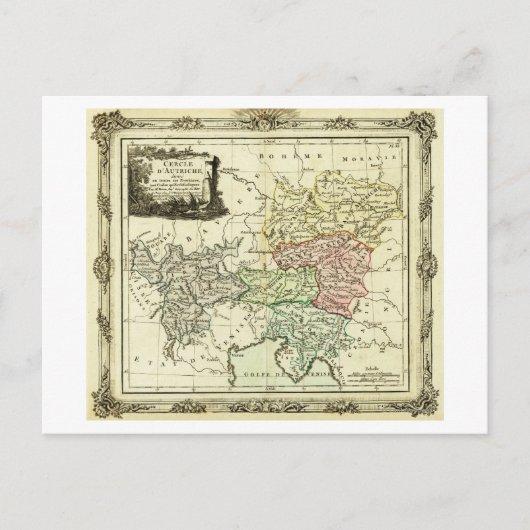 Postale Carte du Cercle autrichien du Saint Empire Romain (Devant)