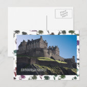 Postale Carte du château d'Édimbourg (Devant / Derrière)
