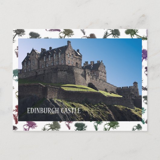 Postale Carte du château d'Édimbourg (Devant)