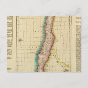 Postale Carte Du Chili