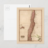Postale Carte du Chili (1818) (Devant / Derrière)