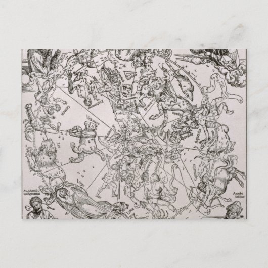 Postale Carte du ciel du Nord (Devant)