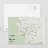 Postale Carte du code postal San Diego (Devant / Derrière)