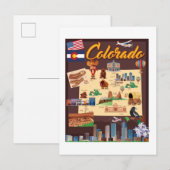 Postale Carte du Colorado (Devant / Derrière)