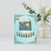 Postale Carte Du Colorado Avec De Beaux Oiseaux (Debout devant)