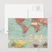 Postale Carte du commerce mondial (Devant / Derrière)